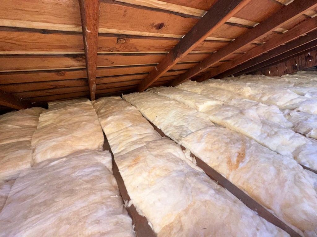 Attic decked and sanitized by Pure Eco after full cleanout