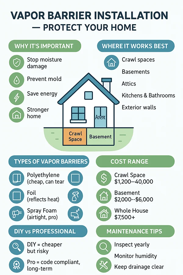 Vapor Barrier Installation - Pure Eco Inc