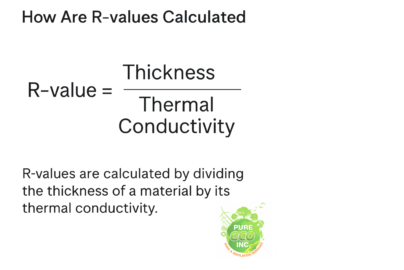 How are r-value calculated - Formula - Pure Eco Inc