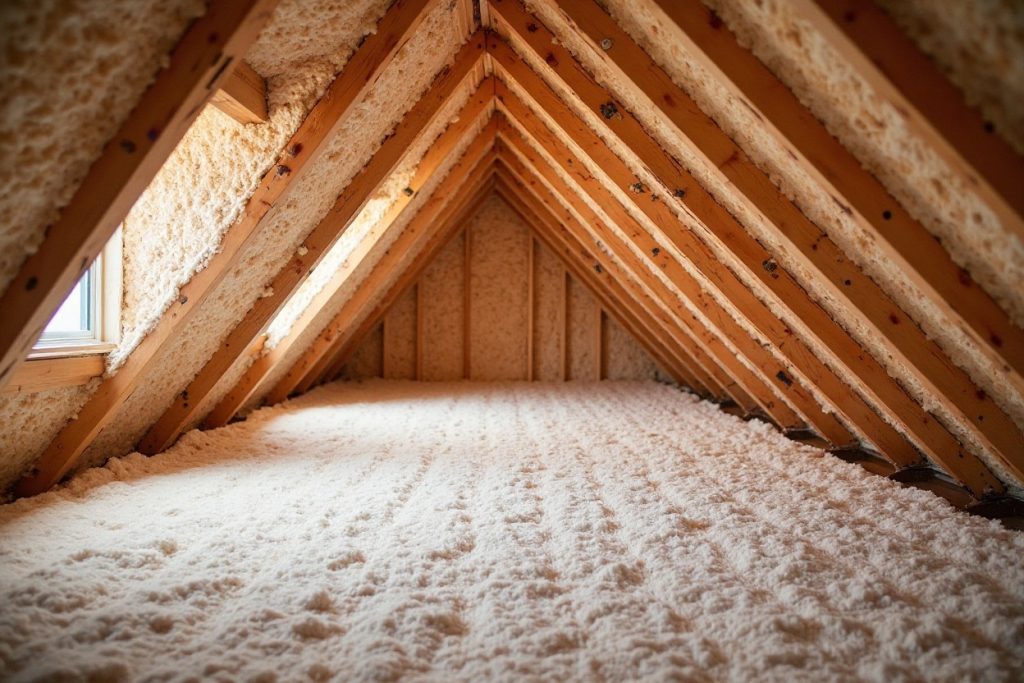 Old attic insulation North Hollywood low R value