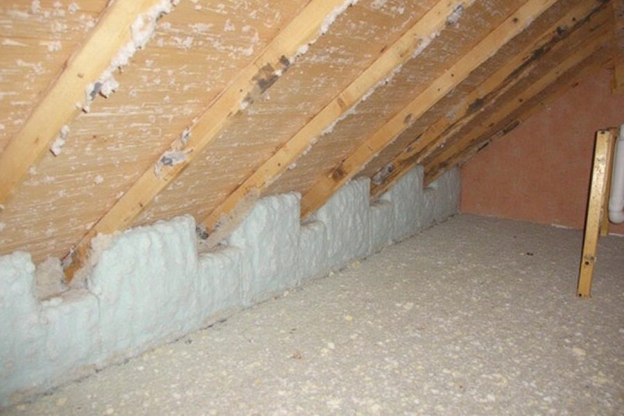Attic knee wall spray foam North Hollywood
