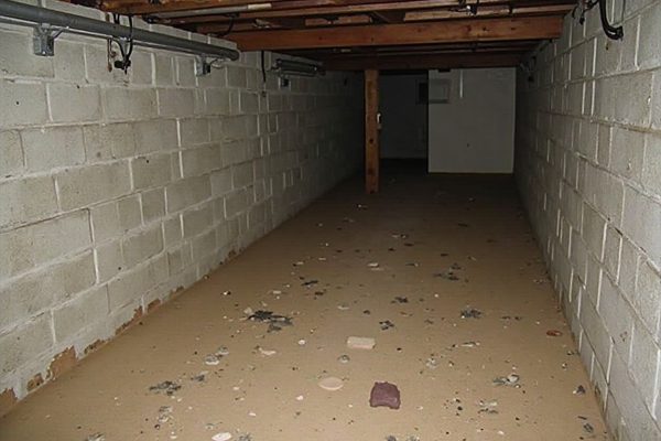 Contaminated crawl space Van Nuys CA rodent debris
