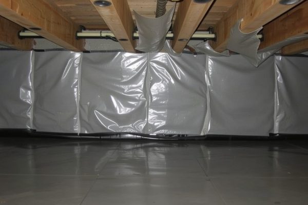 Crawl space moisture barrier Long Beach