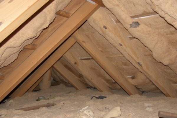 Old attic insulation Pasadena