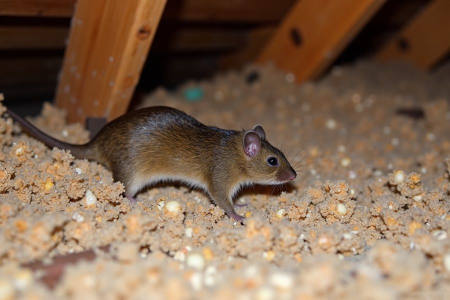 Rodent droppings attic North Hollywood CA