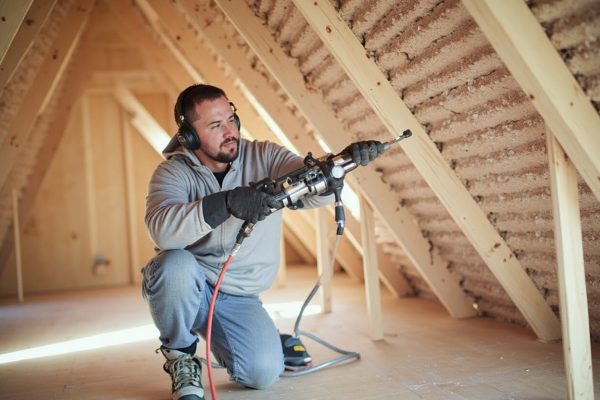 Spray foam sealing attic penetrations Van Nuys