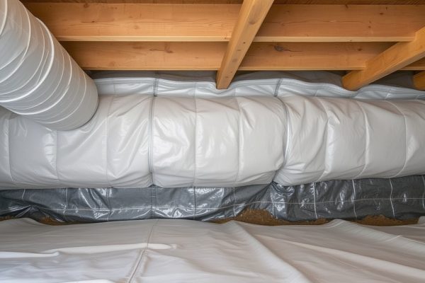 Vapor barrier installation Los Angeles crawl space